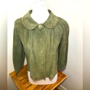 LAL Cropped 3/4 Sleeve Leather Jacket